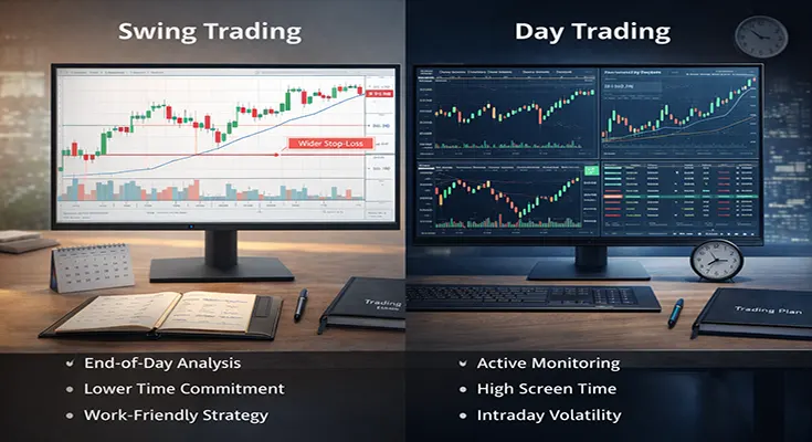 Can You Trade While Working 9-to-5? Swing Trading vs. Day Trading for Professionals